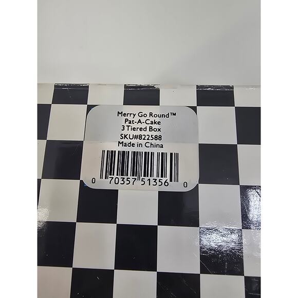 Pat-A-Cake 3 Tiered Ceramic Box Merry Go Round Cupcake Lid Storage Decor - Picture 5 of 10